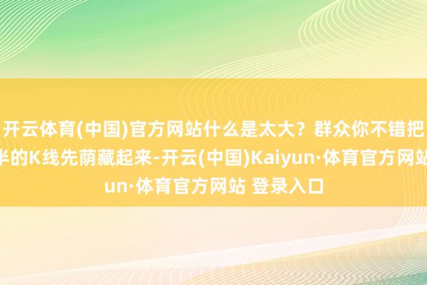 开云体育(中国)官方网站什么是太大？群众你不错把最近放多半的K线先荫藏起来-开云(中国)Kaiyun·体育官方网站 登录入口